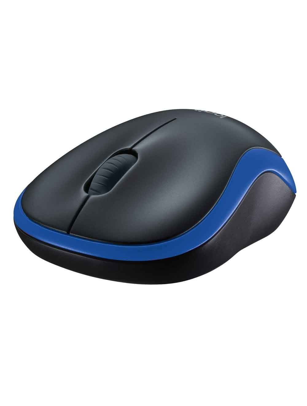 Logitech M185 Wireless Mouse & Dongle, BlackBlue, New & Retail Packed 
